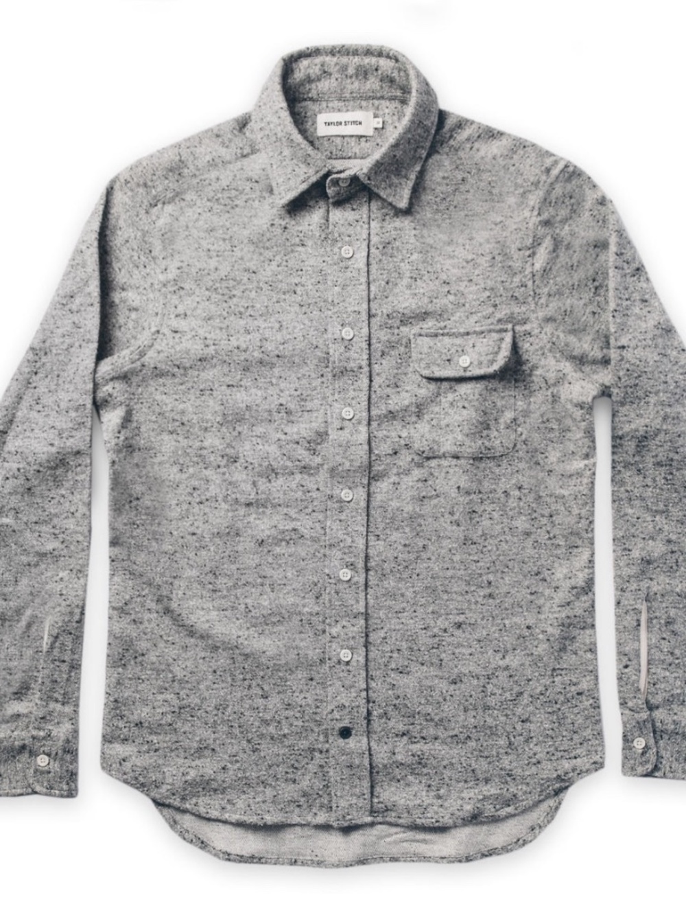 Taylor Stitch Sundown Shirt in Speckled Grey-40
